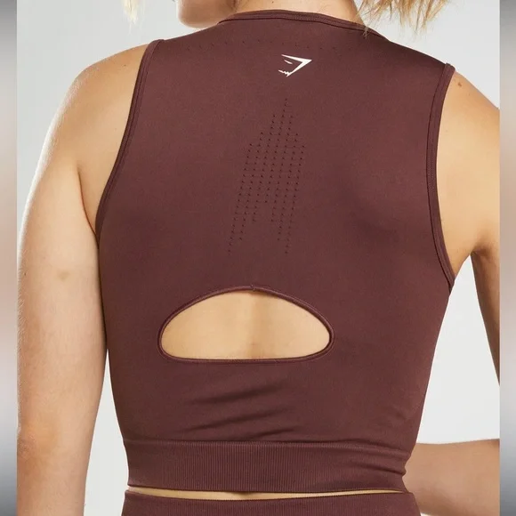 GYMSHARK SWEAT SEAMLESS MIDI TANK - Picture 2 of 4